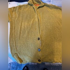 Free People Mustard Cardigan Sweater